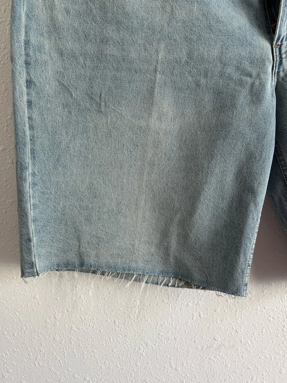 Levi's 469 Denim Shorts Big Men's Size 52 Blue Loose Fit Cotton Raw Hem